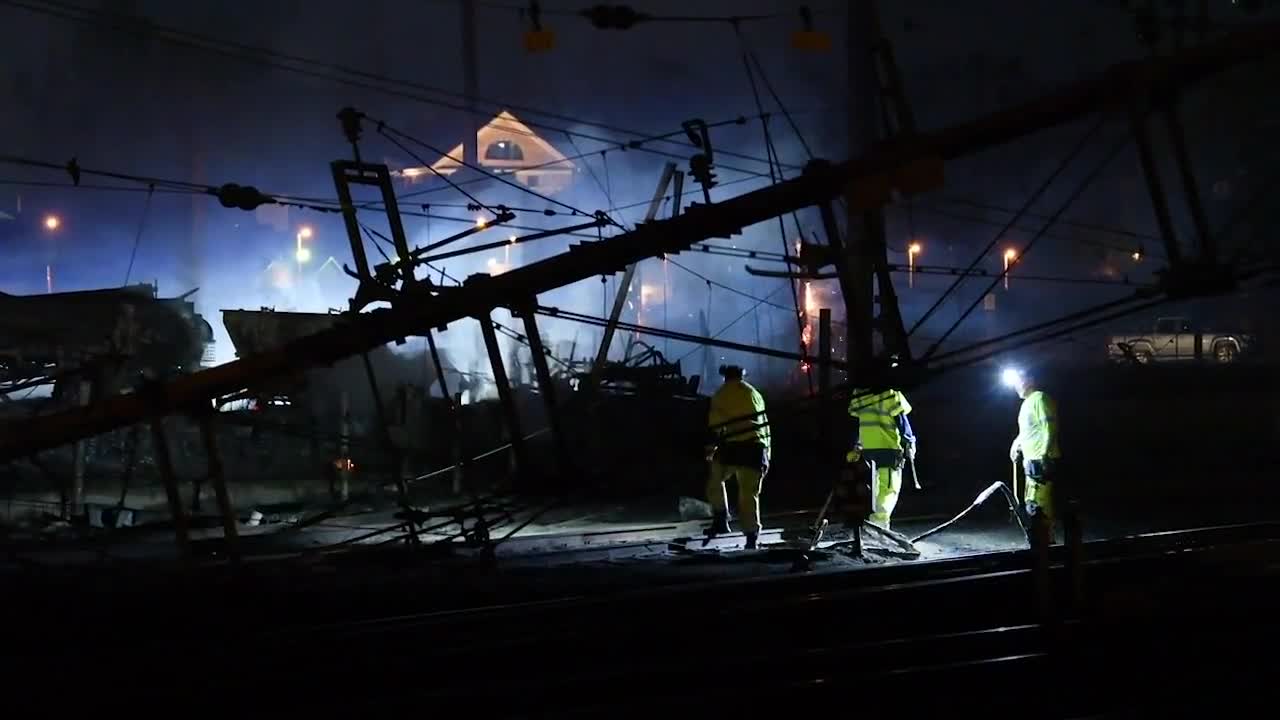 Efter Branden Da Gar Tagtrafik Forbi Hassleholm Igen Dn Se