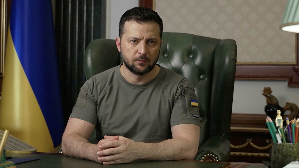 Il presidente dell'Ucraina Volodymyr Zelensky.