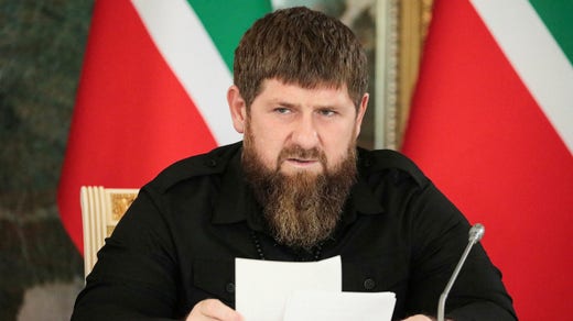 Chechen leader Ramzan Kadyrov.