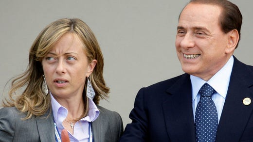 Giorgia Meloni et Silvio Berlusconi.