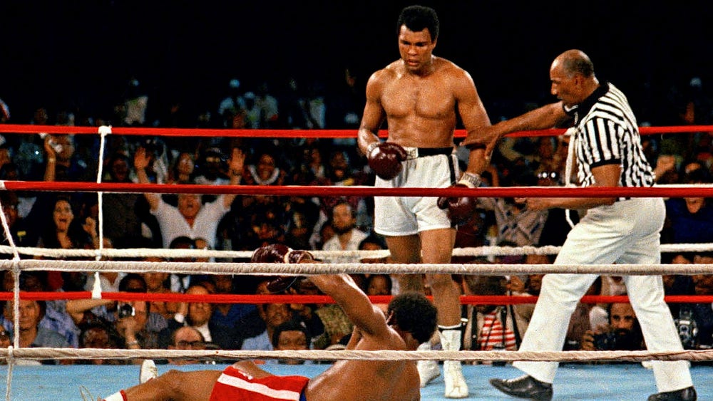 Muhammad Alis ”Rumble in the jungle”-bälte sålt
