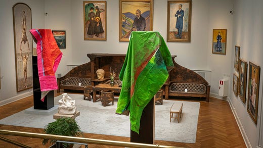 Juan-Pedro Fabra Guemberena, ”Better shelter”, installation i Munchsalen på Thielska Galleriet.