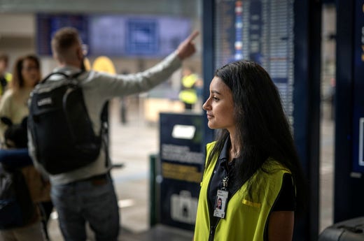 ”Alla vi har stött på under rekryteringsprocessen har varit väldigt stöttande och välkomnande”, säger Kateryna Tarab, 21.