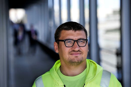 Oleksandr Stetsiuk was a full-time employee but says he was only allowed to work when needed.
