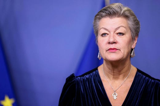 EU Commissioner Ylva Johansson.