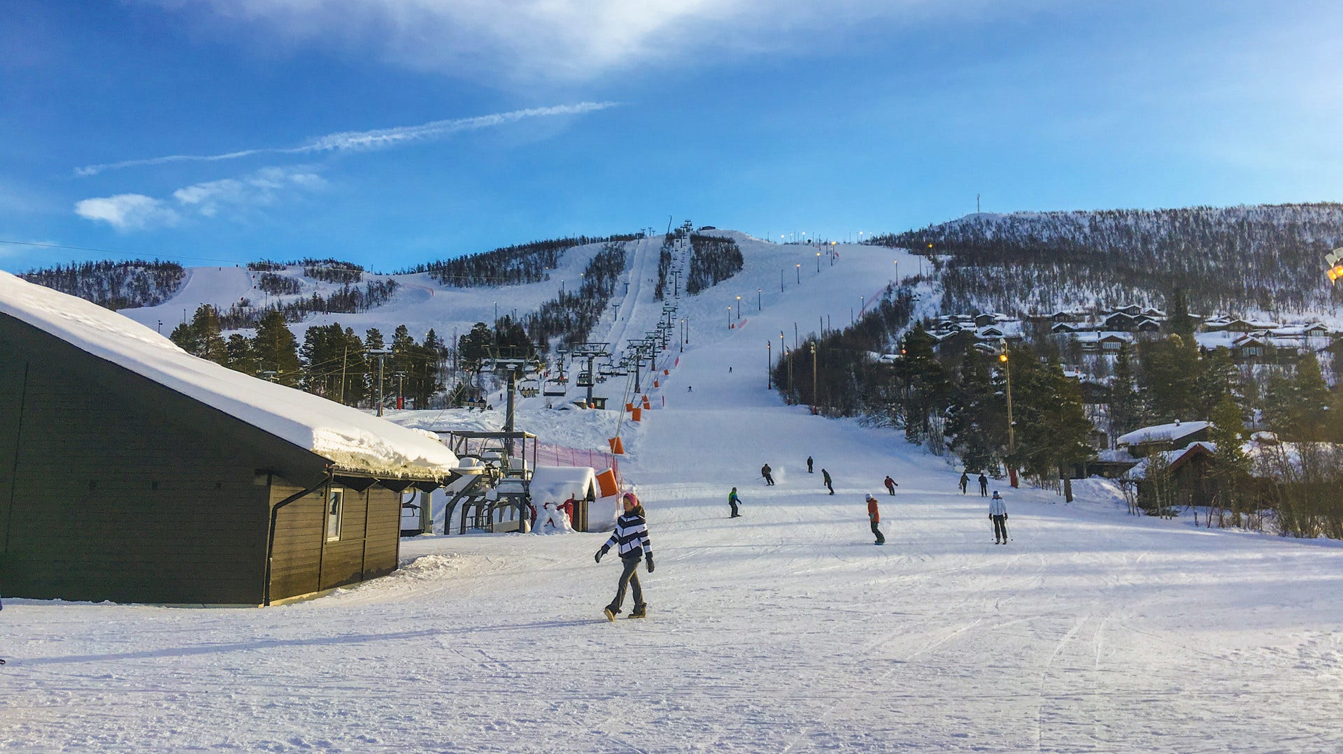 Skidbackar i Geilo.