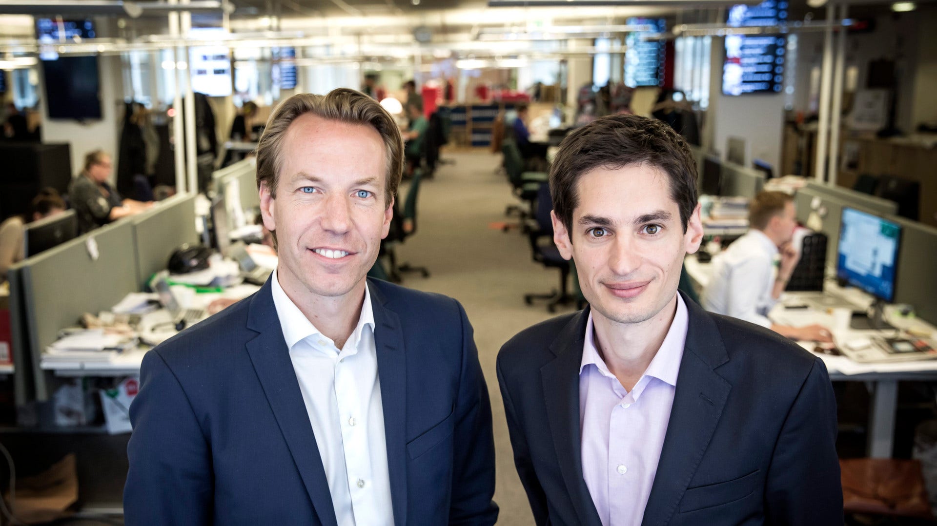 Anders Eriksson, vd för Bonnier News, samt Peter Wolodarski, DN:s chefredaktör.
