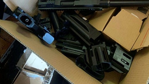 25-åringen döms för att ha haft 3D-tillverkade vapen hemma.