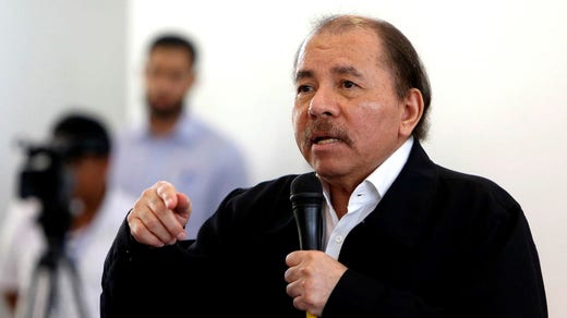 Nicaraguas president Daniel Ortega.