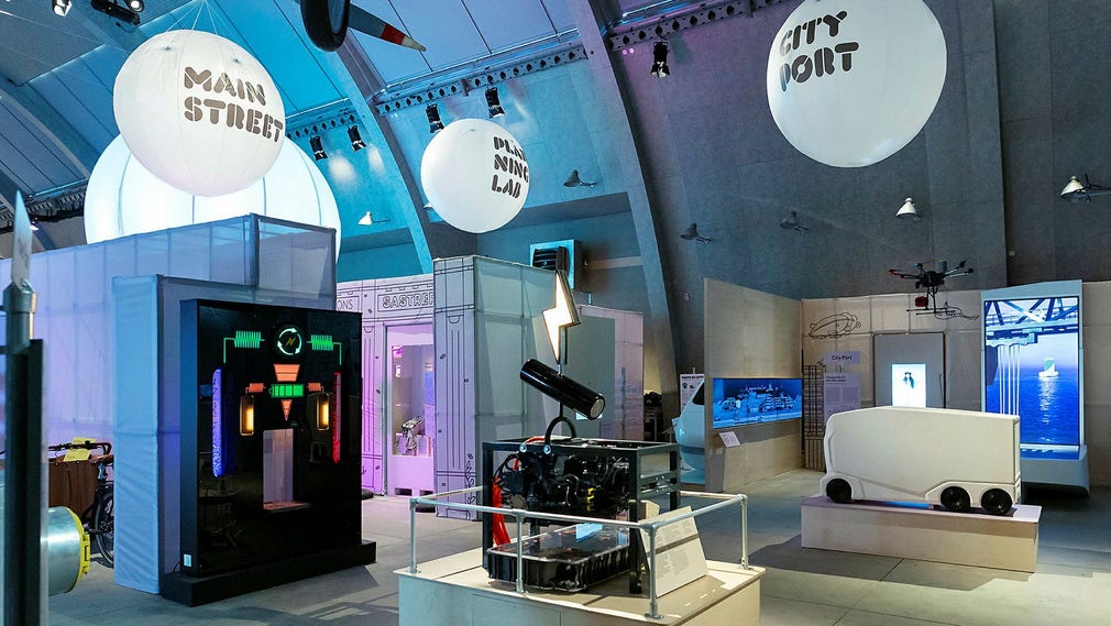 Utställningsvy från Tekniska museets ”Zero city”