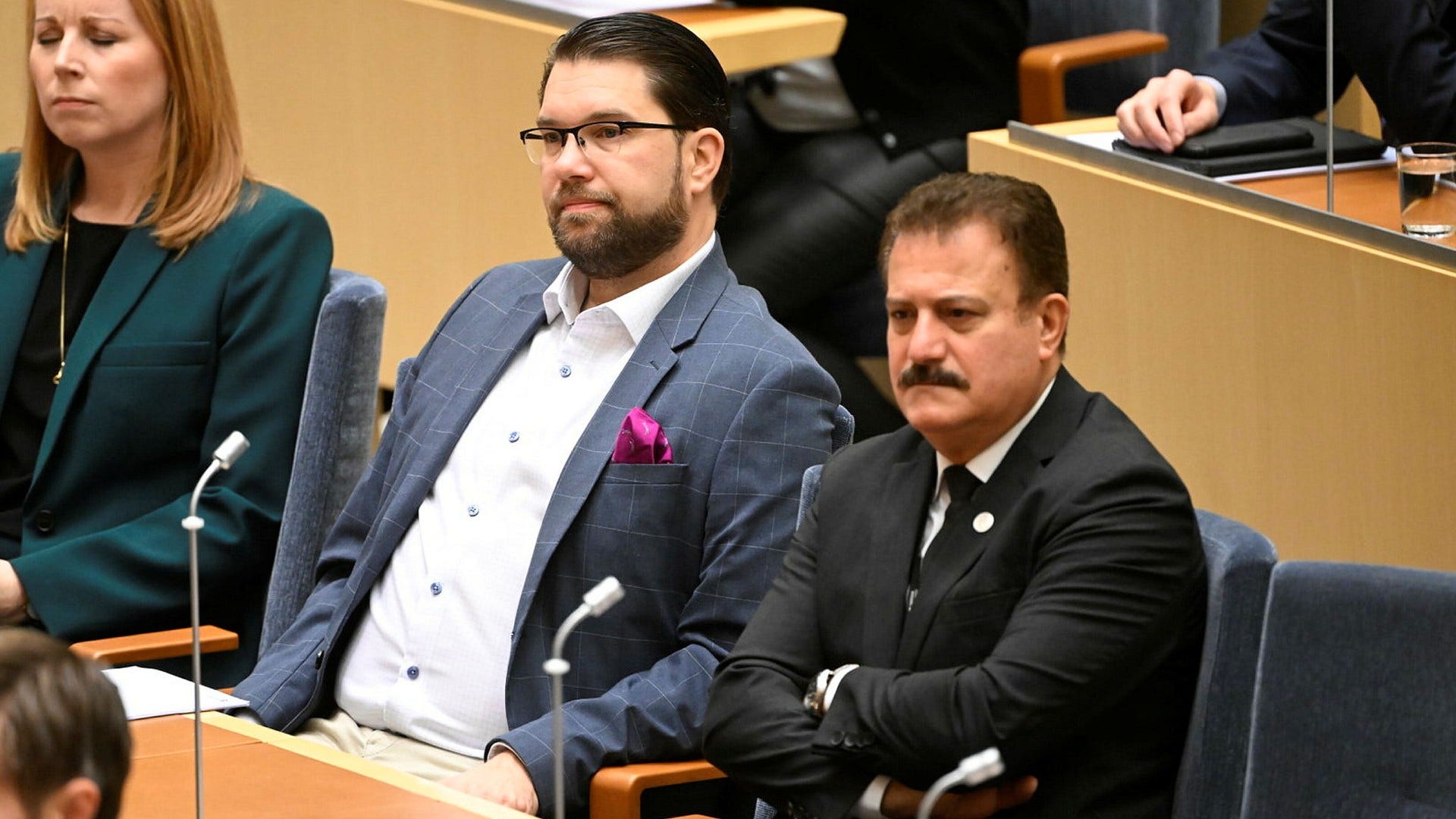 S-ledamoten Jamal El-Haj under riksdagens öppnande 2022.