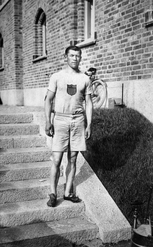 Jim Thorpe på Stockholms stadion.