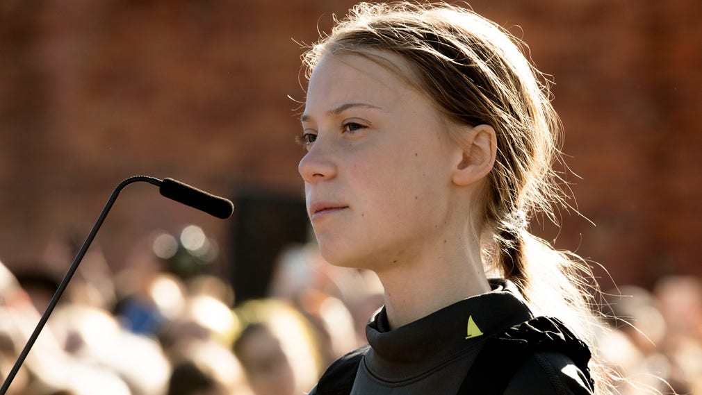 Greta Thunberg.