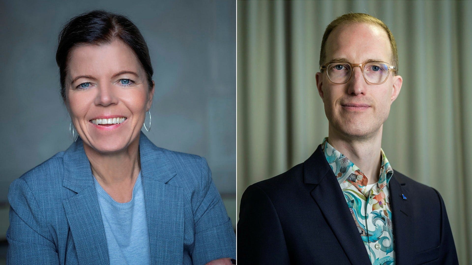 Isabel Smedberg-Palmqvist (L), vice ordförande i kulturnämnden i Stockholms stad och Jan Jönsson, oppositionsborgarråd och gruppledare för Liberalerna i Stockholm