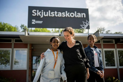 Yanet, Anna och Temar.