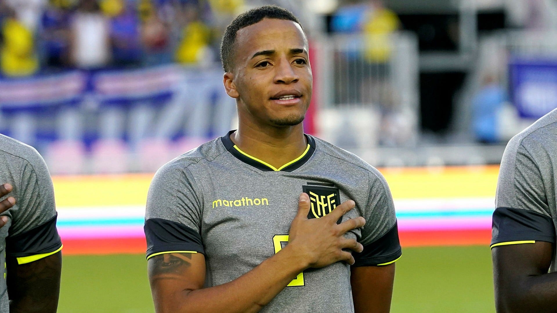 Byron Castillo vars medborgarskap ifrågasatts när han spelat VM-kvalmatcher för Ecuador är inte med i truppen till VM som nu presenterats. Arkivbild.