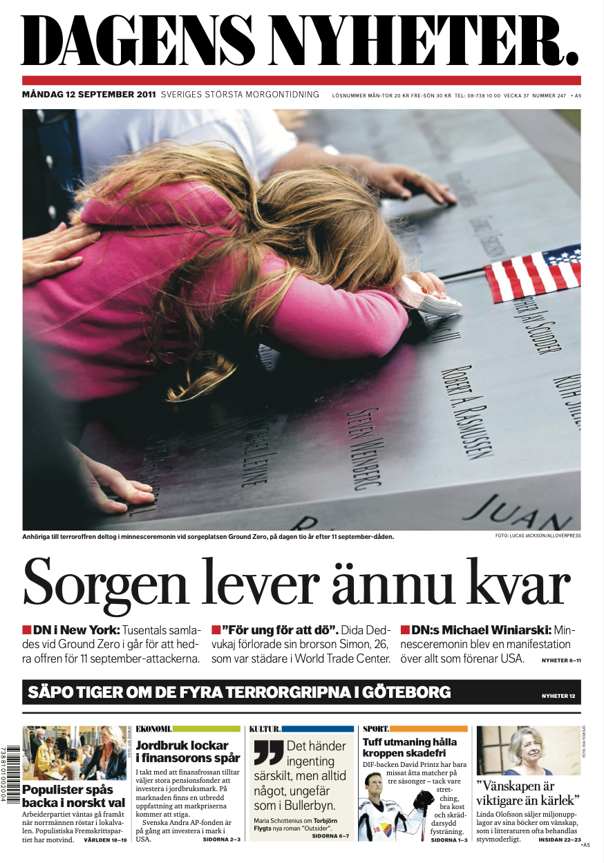 Så Rapporterade Dagens Nyheter Om 11 September-attackerna - DN.se