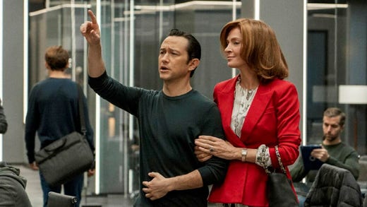 Joseph Gordon-Levitt och Uma Thurman i ”Super pumped”.