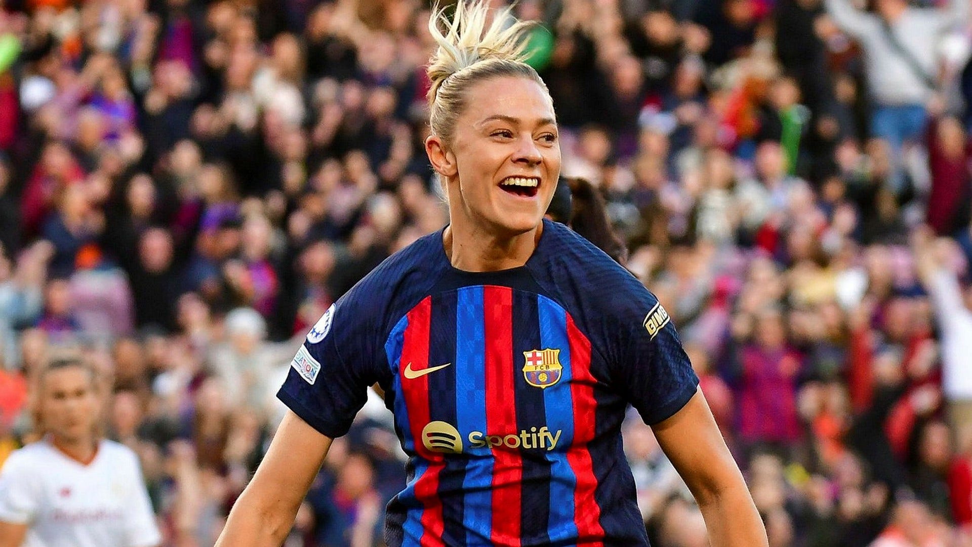 Fridolina Rolfö blev tvåmålsskytt för Barcelona.