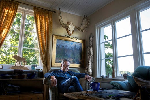 Karl Hedin, timber billionaire and one of Sweden's largest private forest owners.