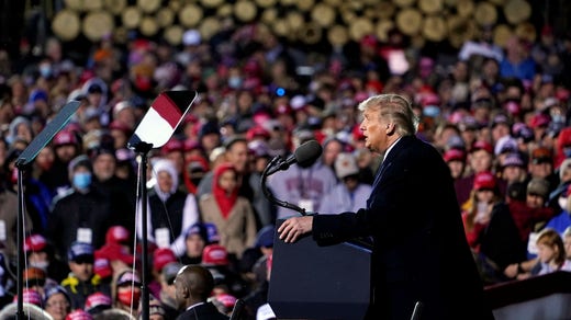 Donald Trump tryckte hårt på att valet skulle vara stulet efter att ha förlorat presidentvalet mot Joe Biden.