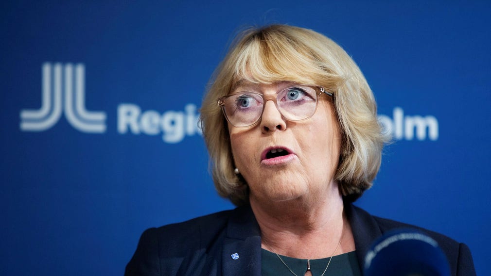 Irene Svenonius, gruppledare för Moderaterna i Region Stockholm.