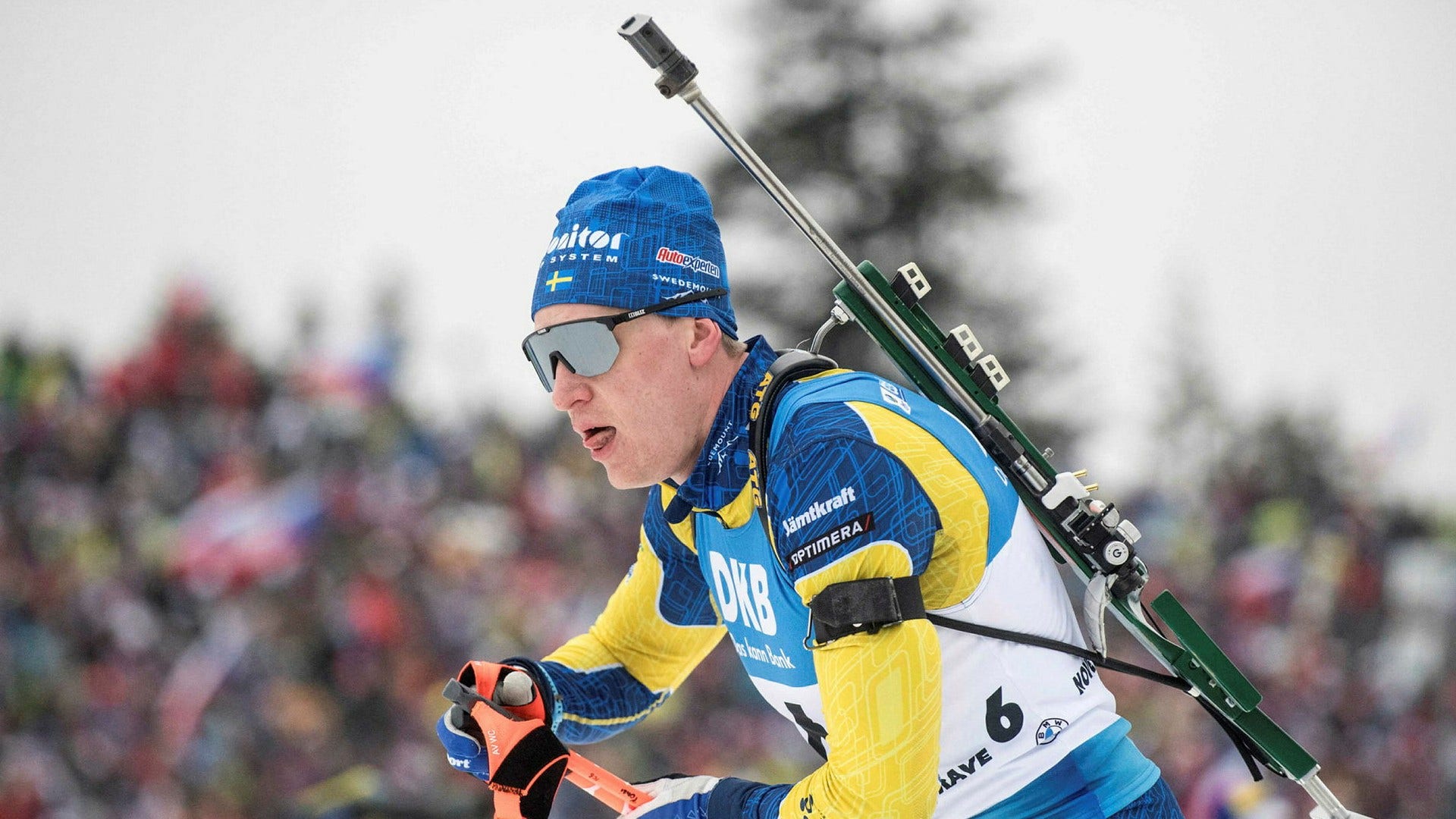 Martin Ponsiluoma under världscuptävlingen i Nove Mesto.