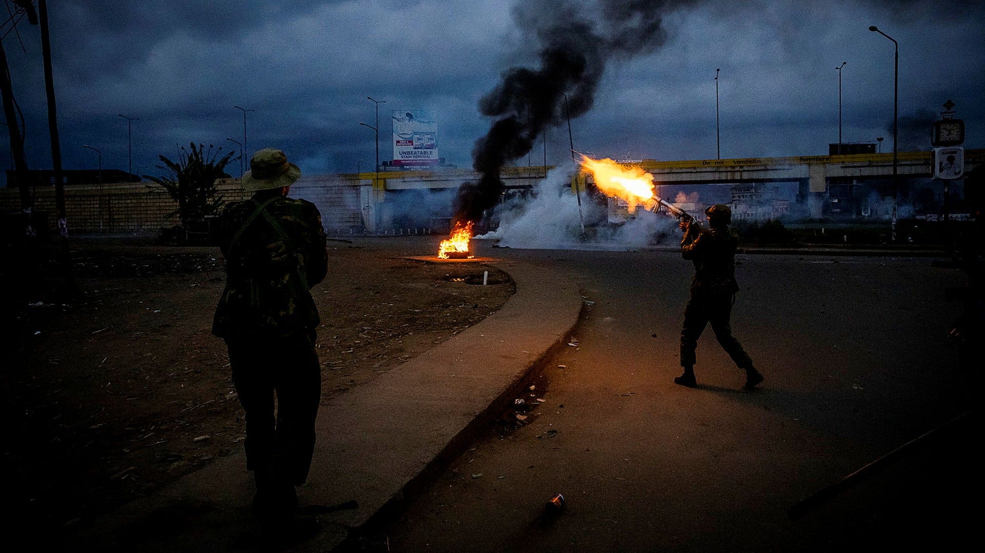 Protester utbröt snabbt efter beskedet att William Ruto utsetts till vinnar i det kenyanska presidentvalet.