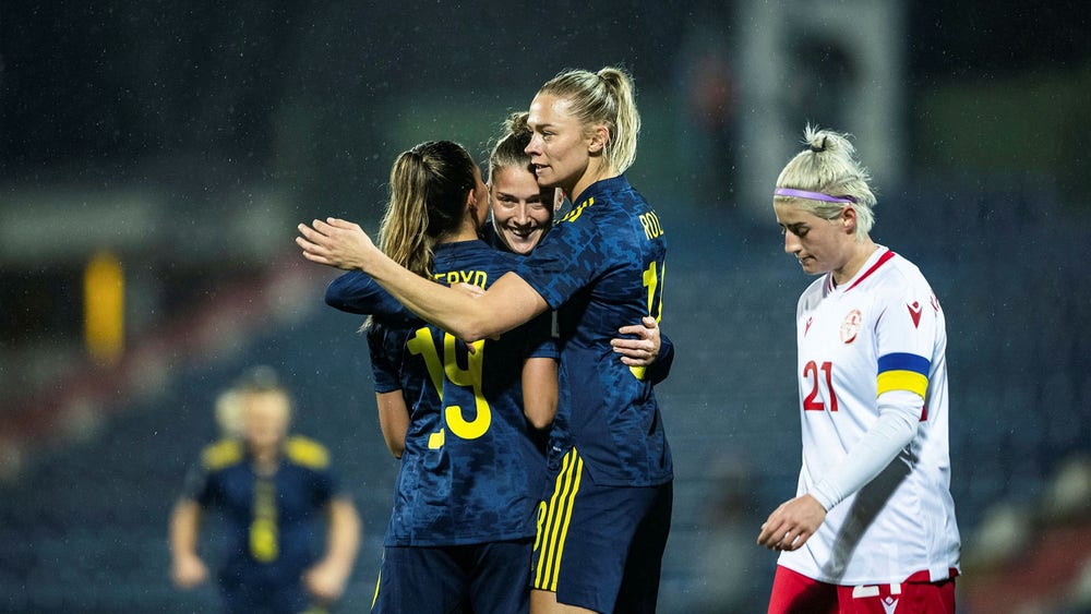 Sverige krossade Georgien i VM-kvalet