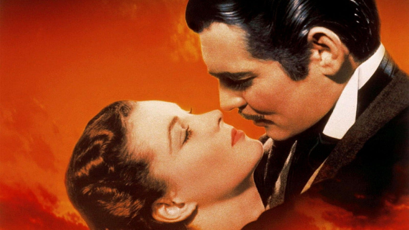 Vivien Leigh och Clark Gable i filmatiseringen av ”Borta med vinden” från 1939.