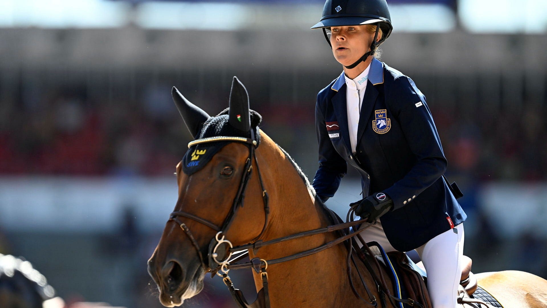 Malin Baryard Johnsson och hästen Indiana. Arkivbild.