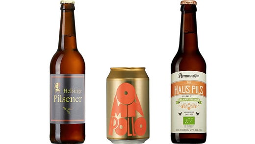 Helsinge Pilsener, Omnipollo pilsner och The Haus Pils.