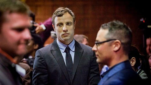 Oscar Pistorius during the trial almost ten years ago.