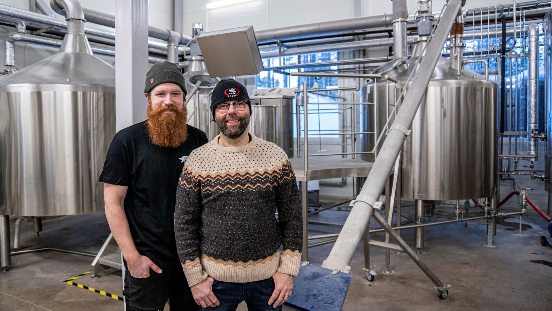 Robin Karlsson är bryggare och Pelle Hoffman grundare till Sälens Fjällbryggeri.