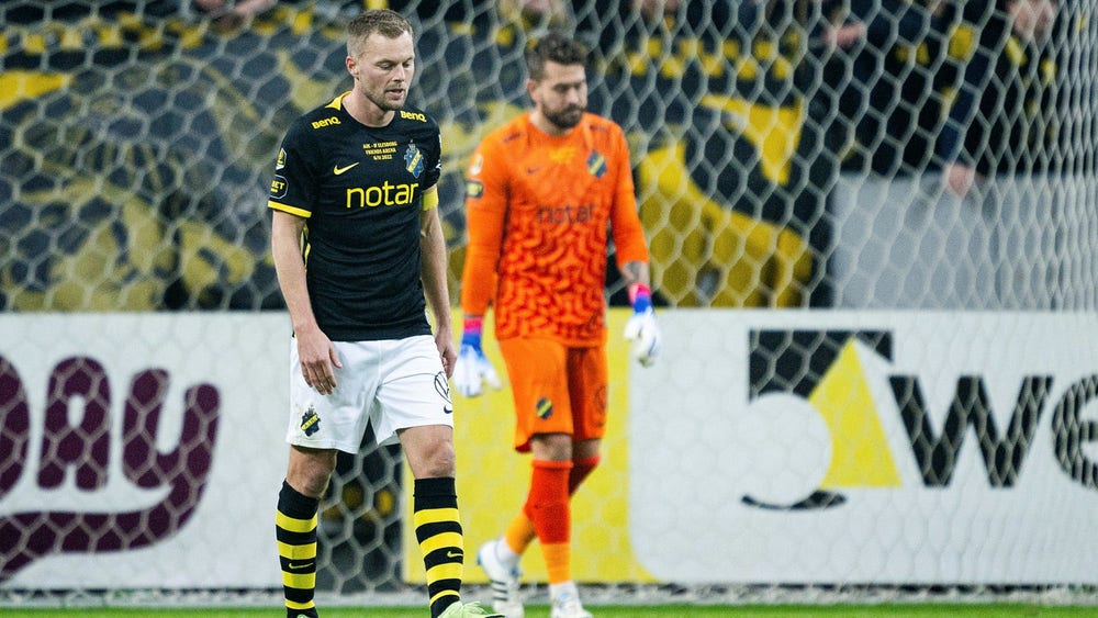 AIK föll i legendarernas sista match – Europa långt borta