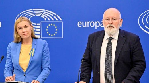 EU:s klimatkommissionär Frans Timmermans. Tillsammans med energikommissionär Kadri Simson presenterade han på onsdagen EU-kommissionens förslag till nödåtgärder för att få ner elpriset.