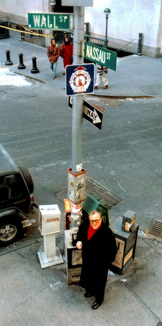 Göran Persson i New York 1995.