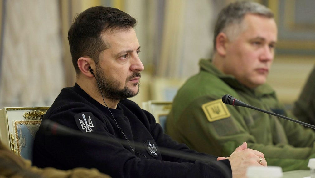 Il presidente ucraino Volodymyr Zelensky e il vicepresidente Ihor Zhovkva.