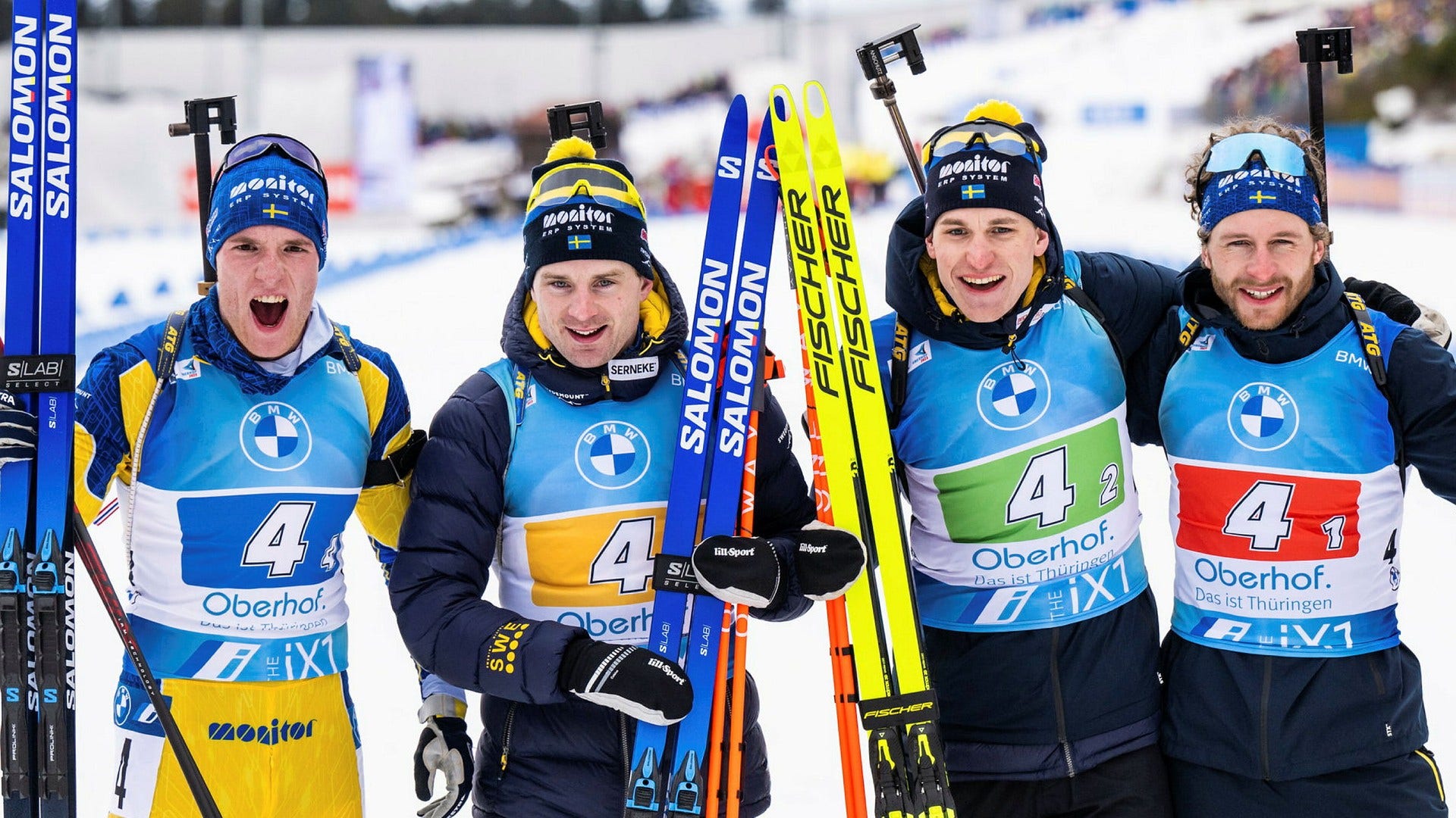 De svenska herrarna tog brons i VM-stafetten.