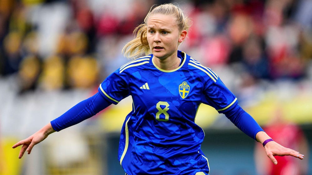 Matilda Vinberg från start mot Norge
