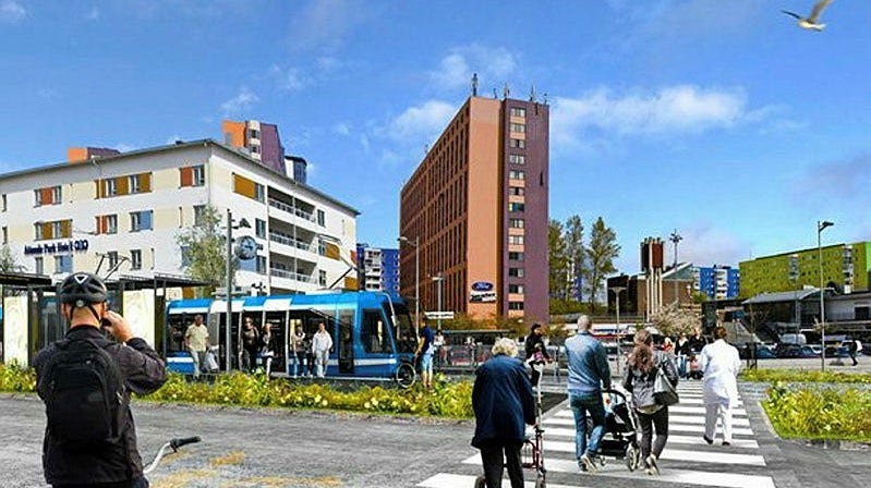 Så kan Stockholmsregionens nya spårväg se ut. Den har utretts i trettio år men nu närmar sig ett beslut.