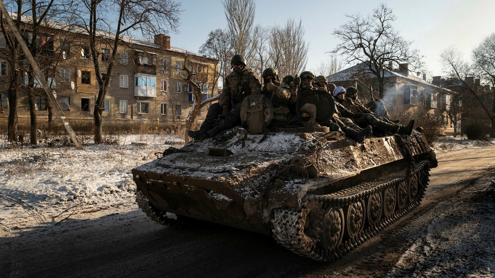 Siversk i Ukraina, januari 2023.