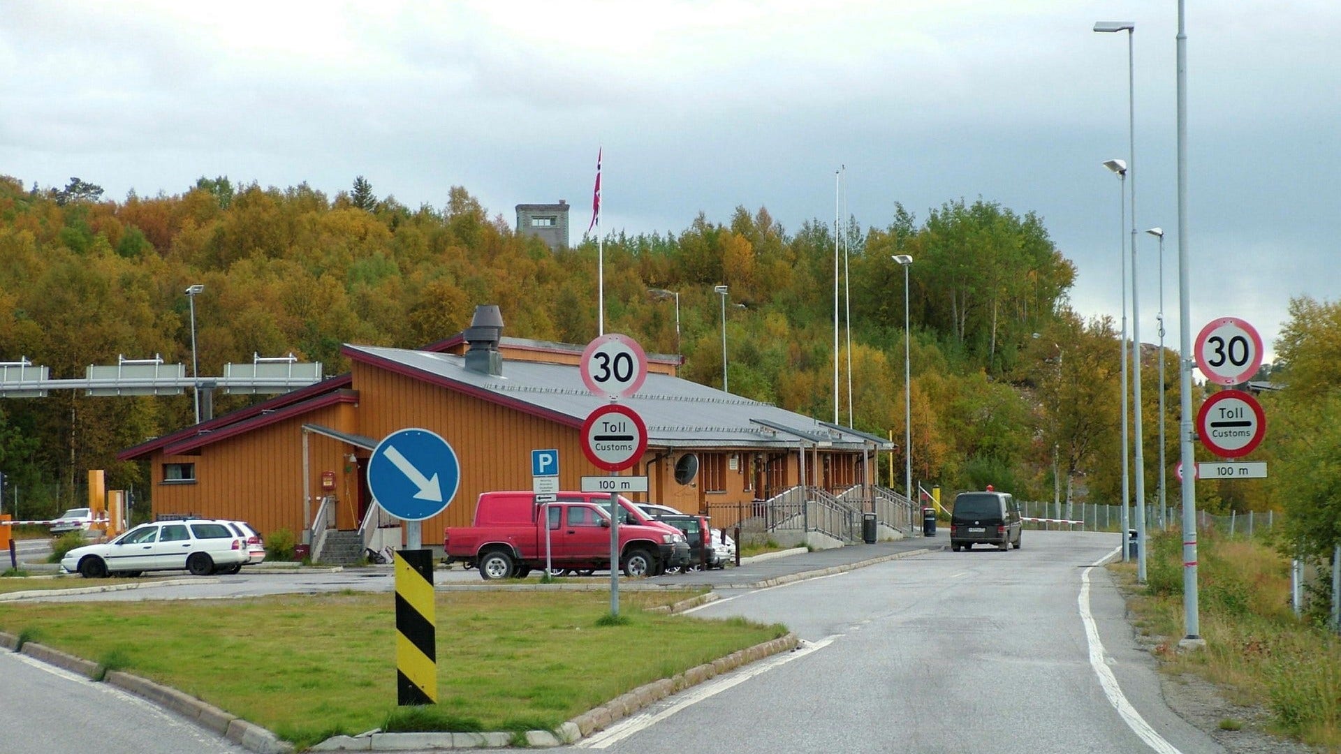 Norska gränsstationen i Storskog.