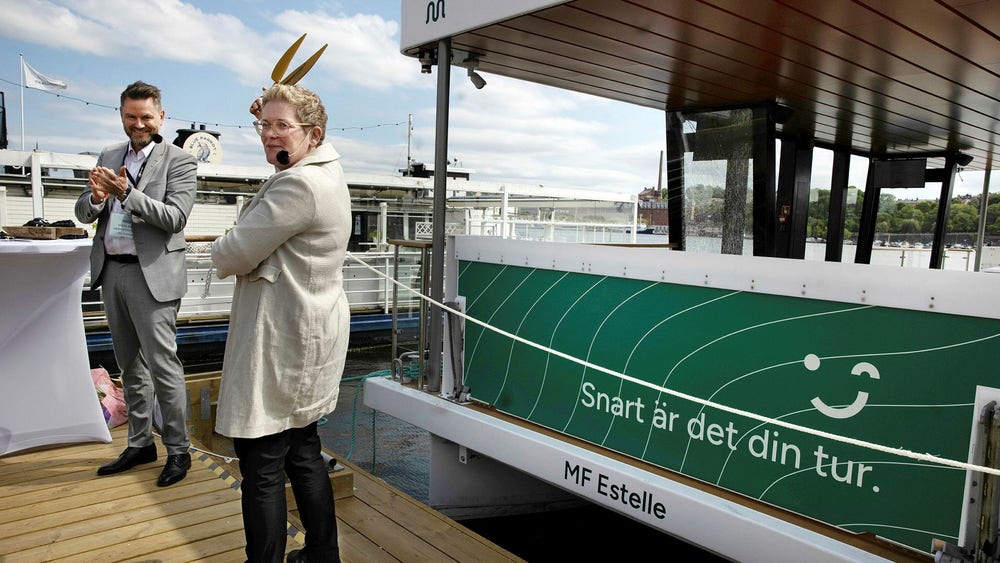 Sverige världsförst med självkörande el-pendelbåt