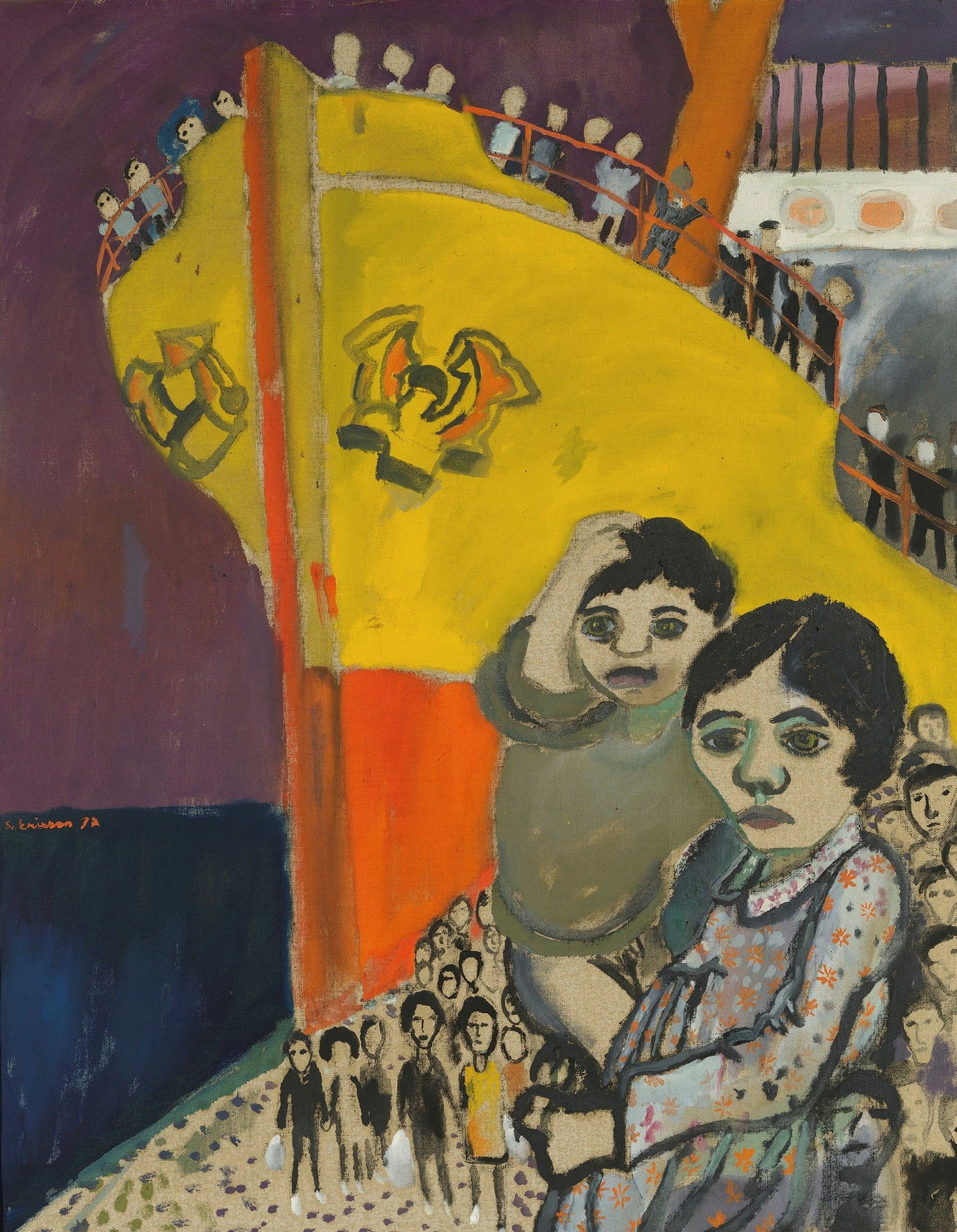 Sven X:et Erixson, ”Flyktingbarnen”, 1936.