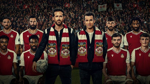 Ryan Reynolds och Rob McElhenney i ”Welcome to Wrexham”.