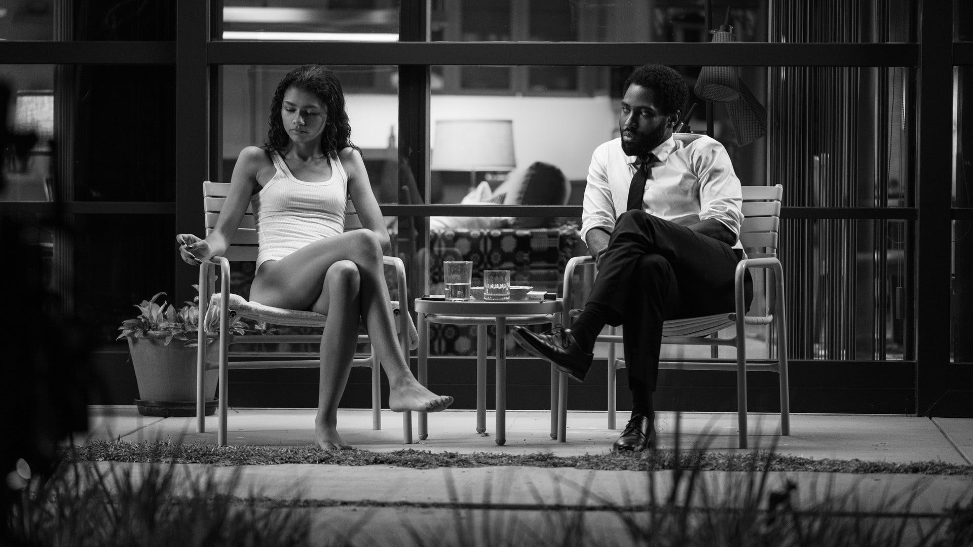 Zendaya och John David Washington i ”Malcolm & Marie”.