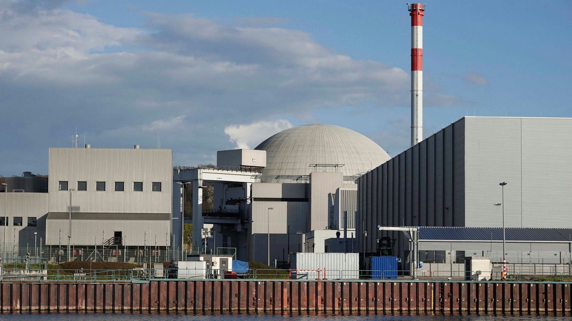 Kärnkraftverket i Neckarwestheim i tyska Baden-Wuerttemberg.