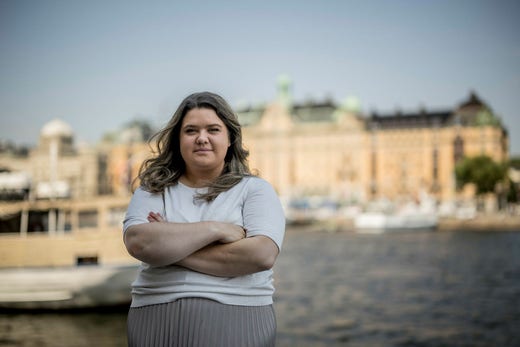 Muf:s ordförande Matilda Ekeblad.