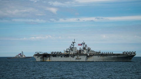 USS Kearsarge merr pjesë në stërvitjen në Detin Baltik.